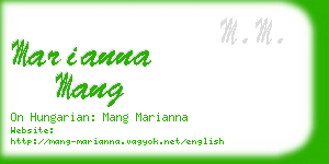 marianna mang business card